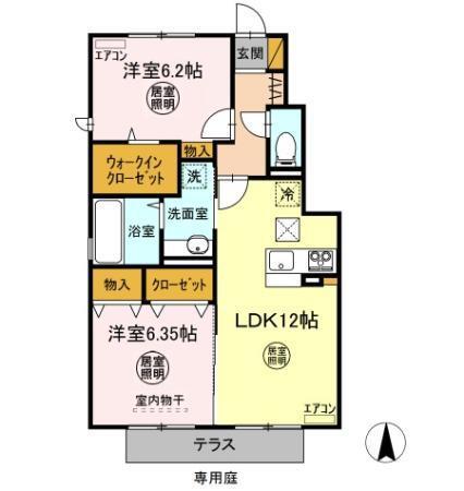 ピエスクレール（105） 間取り図画像