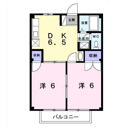 コーポ富士見（202） 間取り図画像