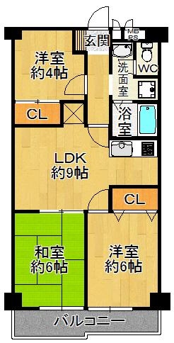  間取り図写真