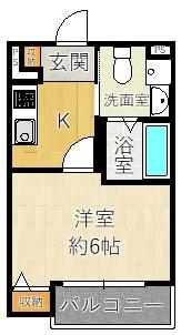 FUCLA大物 間取り図画像