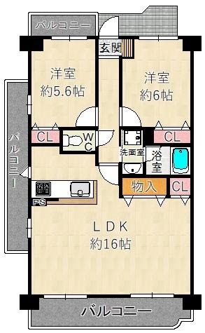 サングレールクインセス 間取り図画像