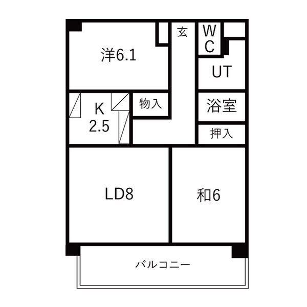 西宮市大畑町マンション 間取り図画像