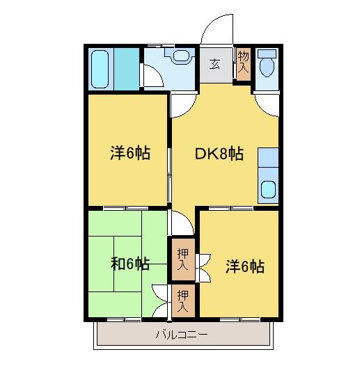 パール青葉台（203） 間取り図画像