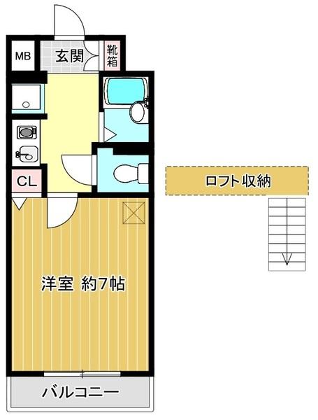 柾木マンションウエスト（406） 間取り図画像