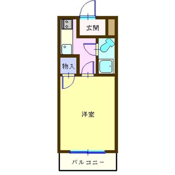 市原市八幡アパート 間取り図画像