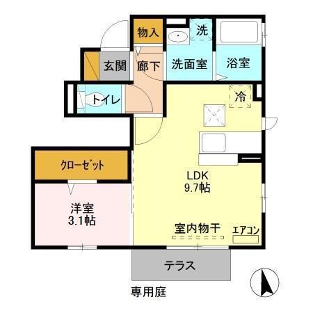 サンアベニューⅣ（101） 間取り図画像