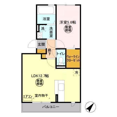 ベルハウスⅡ（303） 間取り図画像