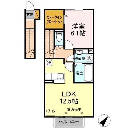 パークフロント八幡（202） 間取り図画像