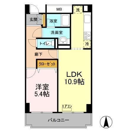 アーバンエクセル蘇我（403） 間取り図画像
