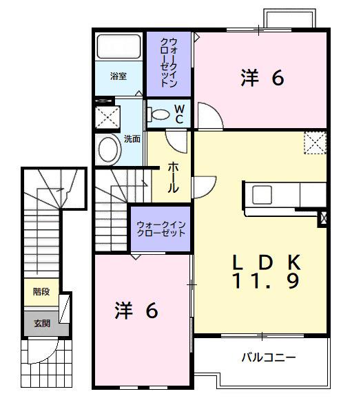 サンクレイドル（203） 間取り図画像