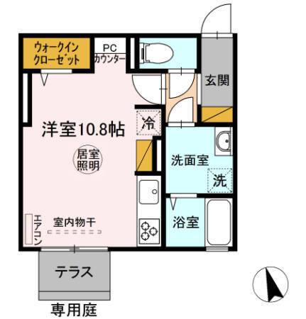 ニーナサクレ（107） 間取り図画像