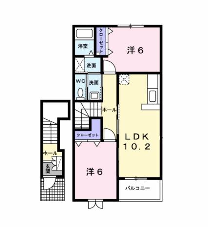 ロックシェルズ（202） 間取り図画像
