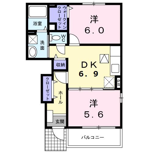 サンクレイドル（104） 間取り図画像