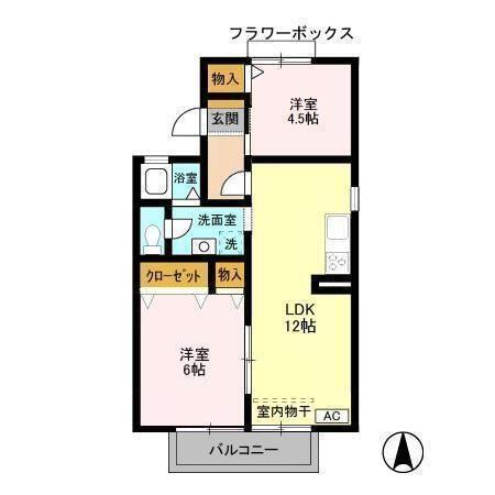 メゾンクレール　参番館（101） 間取り図画像