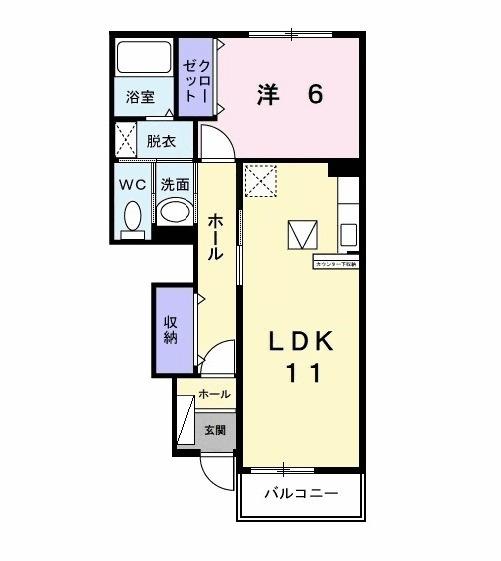 ソレアードⅢ（103） 間取り図画像