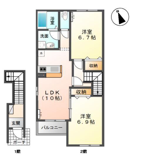 ハピネス 間取り図画像
