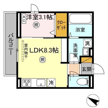 Vivant A（203） 間取り図画像