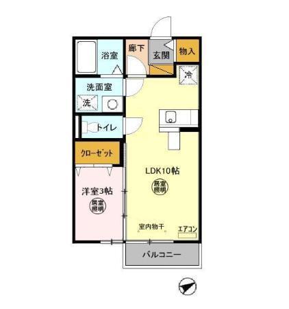 ベネツォーネ　Ｅ（203） 間取り図画像
