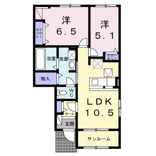 パーク　アヴェニュー（105） 間取り図画像
