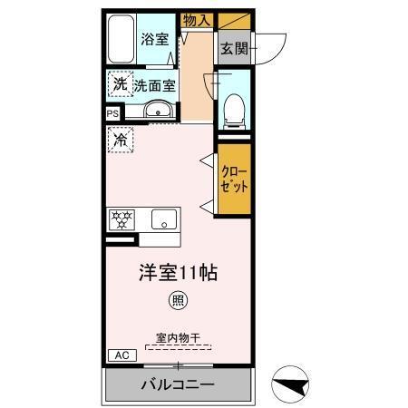 エヴァーラスティング千葉（313） 間取り図画像