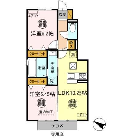 アンカーハウス（105） 間取り図画像