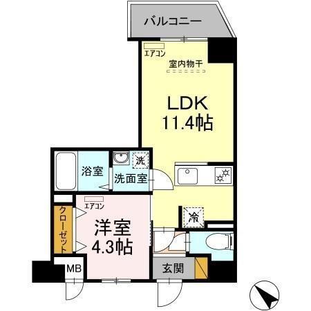 D-ROOM　NOBUTO（501） 間取り図画像