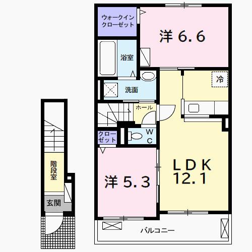 リュミエール　Ｂ（202） 間取り図画像