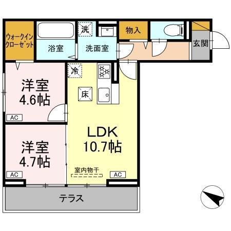 アヴァンスコート参番館（105） 間取り図画像