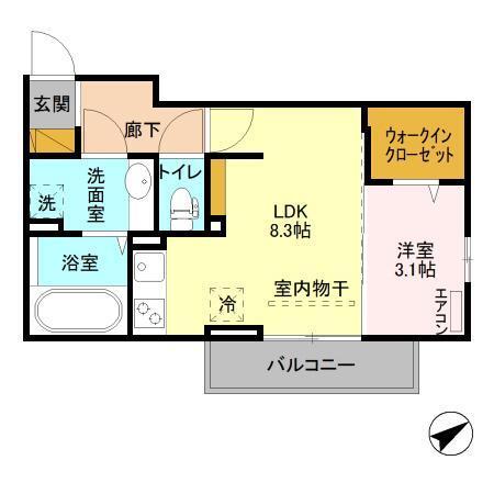 カナミオン（302） 間取り図画像