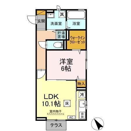 エスペランサＡ（101） 間取り図画像