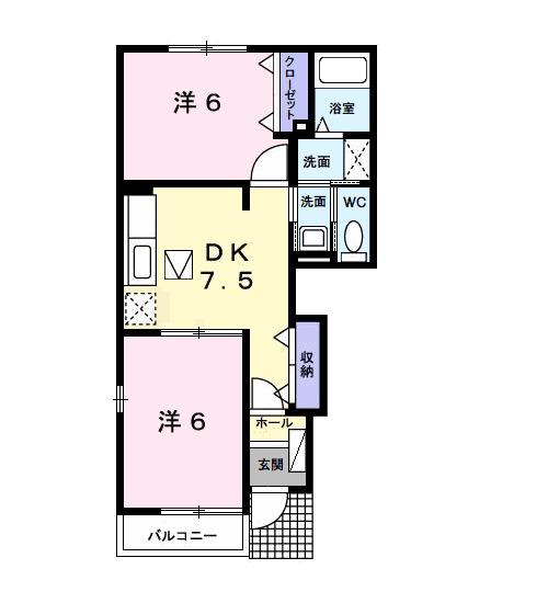エピナールＢ（101） 間取り図画像