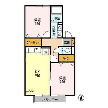 フローラ　春（102） 間取り図画像
