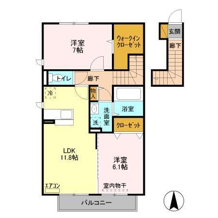 パーク・レジーナ　AB（A205） 間取り図画像