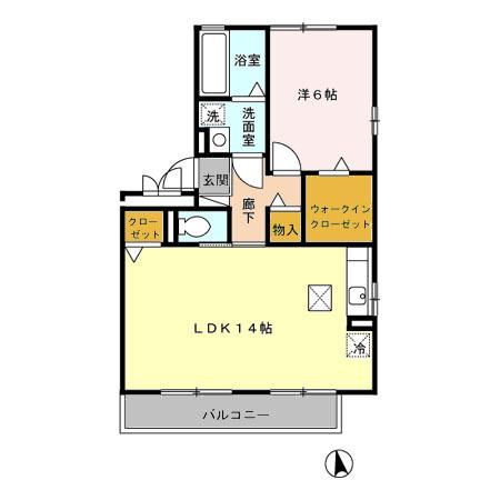 セルブランド　Ｓ棟・Ｌ棟（S101） 間取り図画像