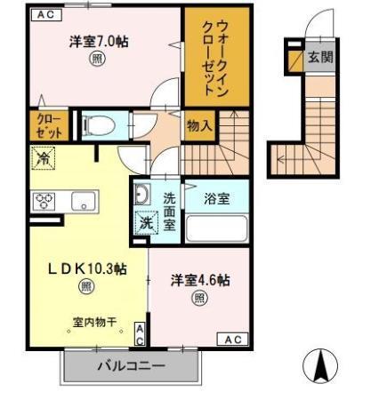 D・ルチア（205） 間取り図画像