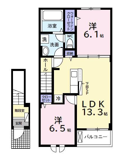 中瀬ロイヤルガーデン（202） 間取り図画像