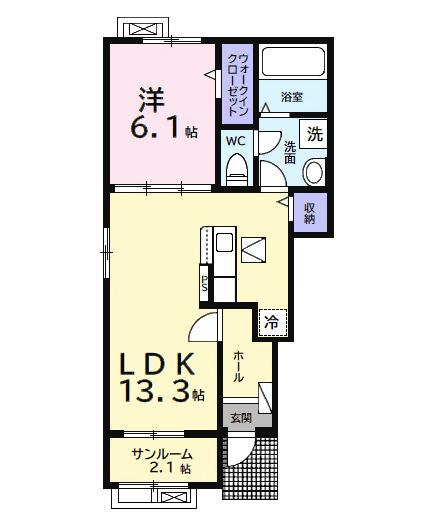 中瀬ロイヤルガーデン（101） 間取り図画像