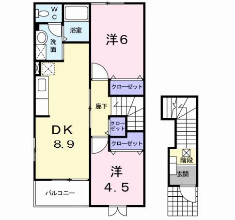 ソレアード（201） 間取り図画像