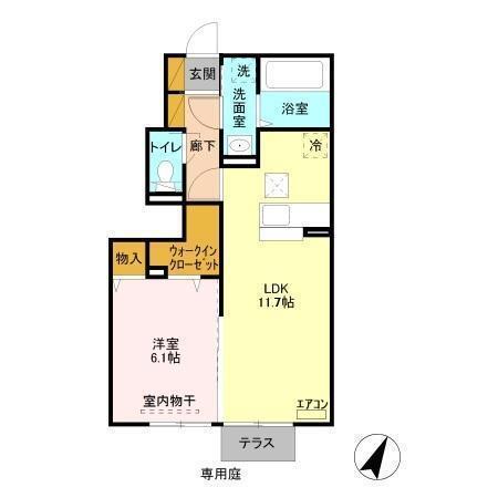 ＴＩＡＲＡⅢ（103） 間取り図画像