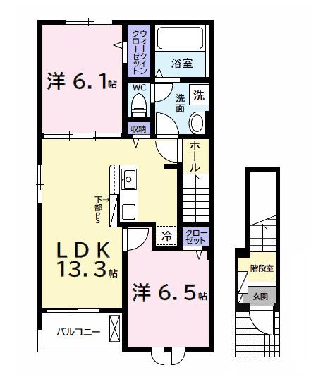 ヒカルサ市原五井（201） 間取り図画像