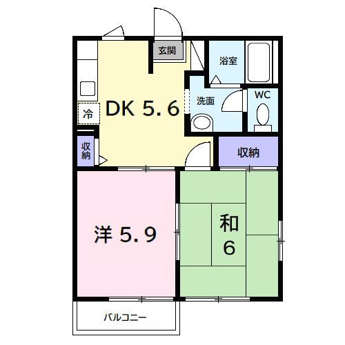 グランディアＥ（201） 間取り図画像