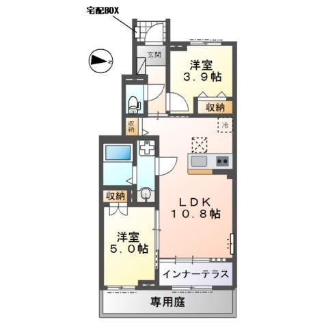 (仮）市原市青柳新築アパート 間取り図画像