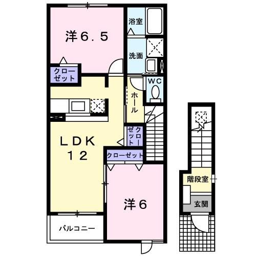 パークサイド　ルナ　Ｂ（203） 間取り図画像