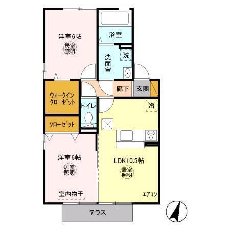 メルヴェイユ　A（102） 間取り図画像