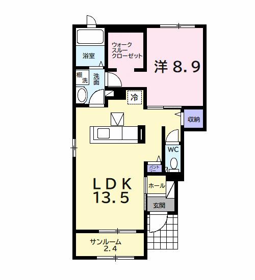 アルヴィータＢ（101） 間取り図画像