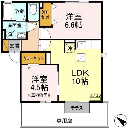 ハイツ白金（102） 間取り図画像