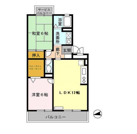 パンプキンハウス（102） 間取り図画像