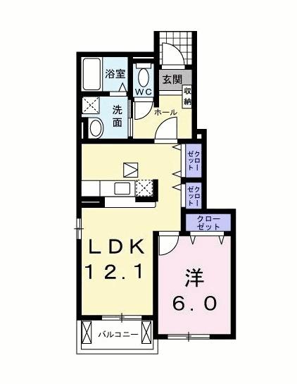 メロウ・ブリーズ（104） 間取り図画像