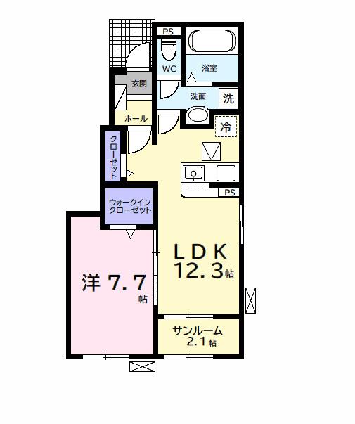 ヒカルサ市原五井西（101） 間取り図画像
