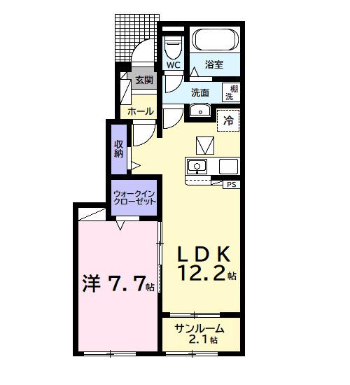アイリス（102） 間取り図画像